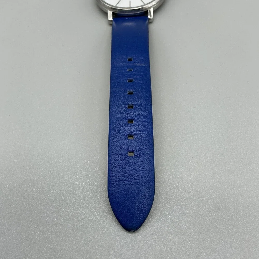 Michael Kors Pyper Womens Watch 38mm Blue Leather MK-2845 New Battery